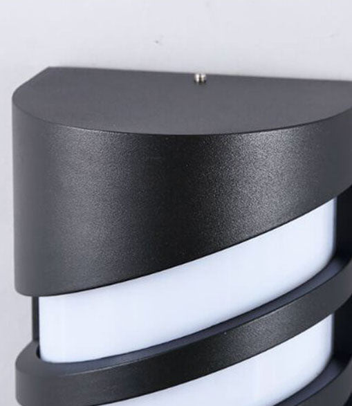 Lámpara Aplique de Pared LED Impermeable para Exteriores de Cilindro Moderno 