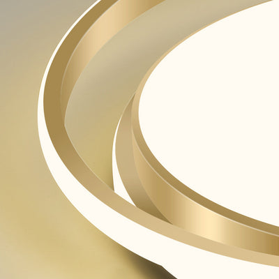 Modern Light Luxury Golden Circle LED-Deckenleuchte für bündige Montage 