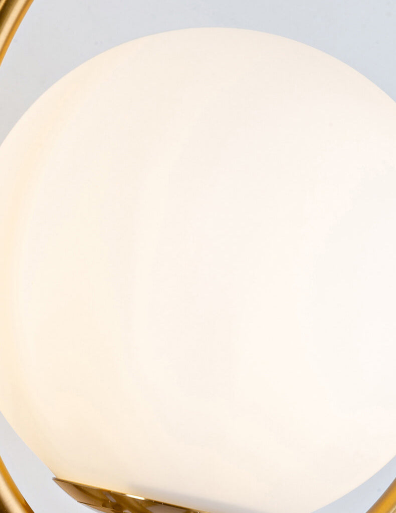 Lampe murale à une lumière avec abat-jour globe circulaire créatif moderne 