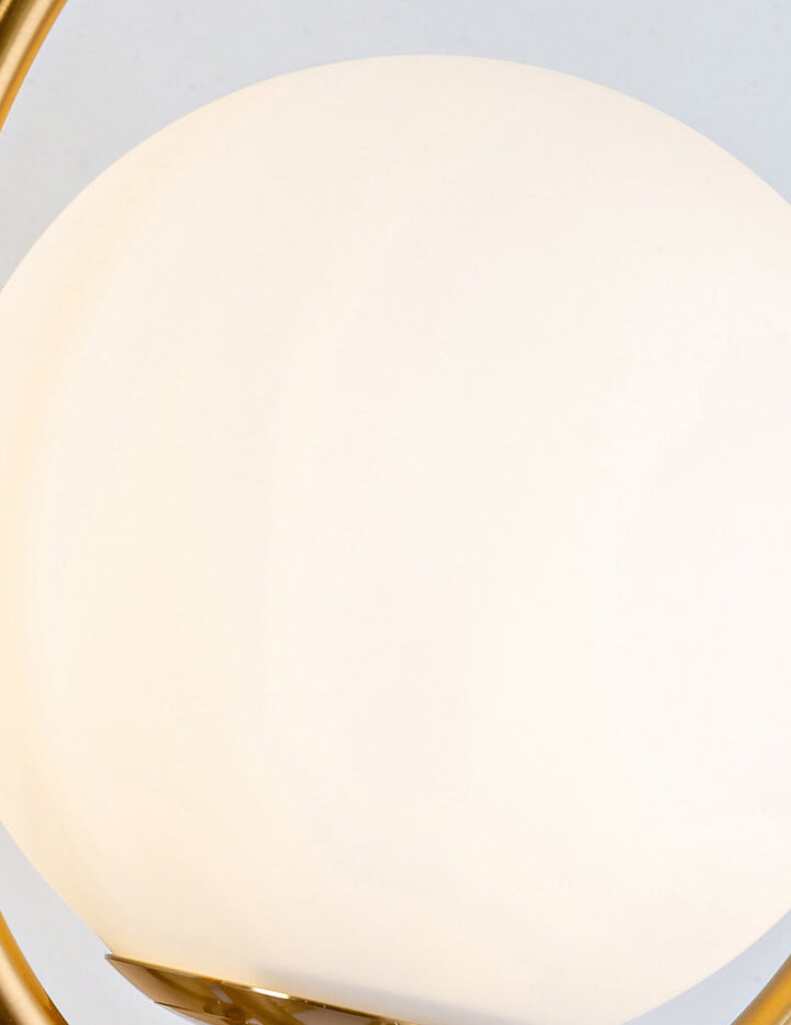 Lampe murale à une lumière avec abat-jour globe circulaire créatif moderne 