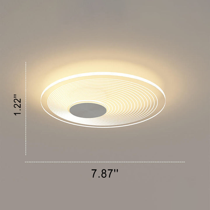 Minimalistischer runder quadratischer LED-Deckenleuchte aus Acryl 