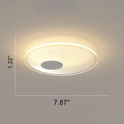 Minimalistische runde quadratische LED-Deckenleuchte aus Acryl 