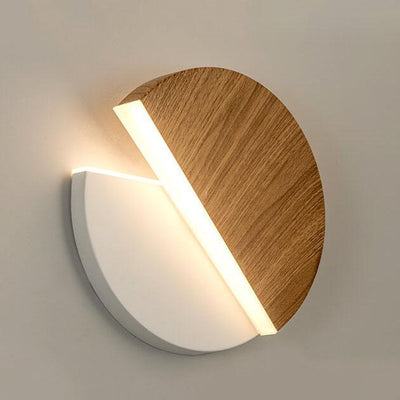 Modern Round Splicing 1-Light LED Rotatable Wall Sconce Lamp