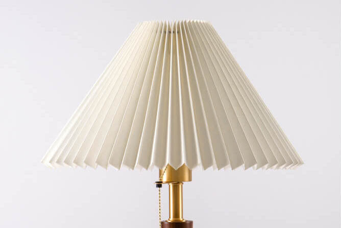 Retro Plissierter Zugschalter 1-Licht Tischlampe 