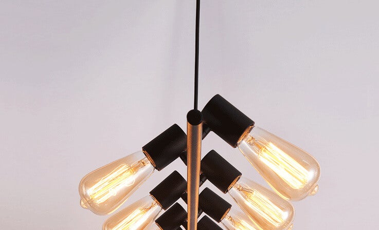Industrial Long Strip Bulb 6/8/10 Light Chandelier