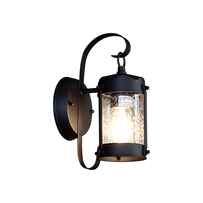 Retro Aged Lantern Outdoor Waterproof 1-Light Wall Sconce Lamp