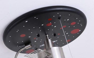 Creative Spaceman Satellite 3 Light Flush Mount Ceiling Light