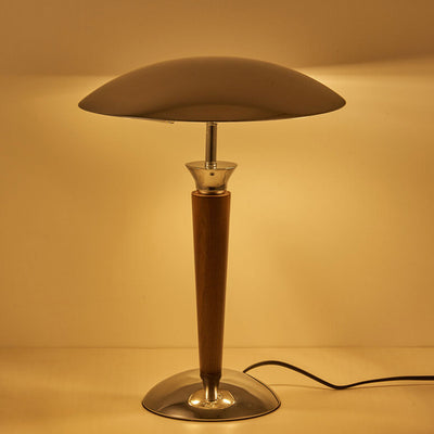 Lampe de table à 1 lumière minimaliste japonaise en bois massif 
