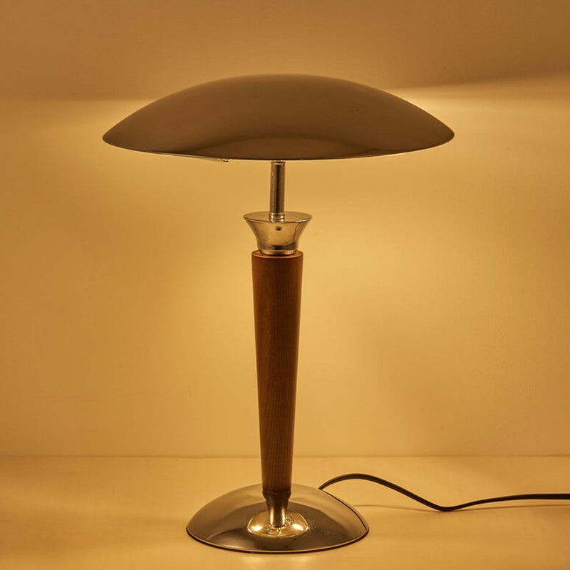 Lampe de table à 1 lumière minimaliste japonaise en bois massif 