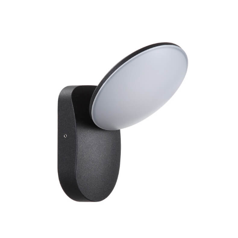 Lámpara de Aplique de Pared LED Impermeable para Exteriores de Círculo Simple 