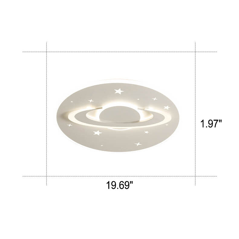 Creative Cartoon Planet Star LED Round Flush Mount Ceiling Light