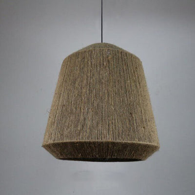 Hemp Rope Weaving 1-Light Barrel Pendant Light