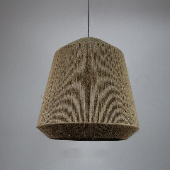 Hemp Rope Weaving 3-Light Barrel Pendant Light