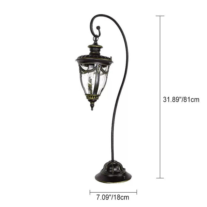 European Waterproof Lantern Aluminum Glass Ground Insert 1-Light Outdoor Landscape Light