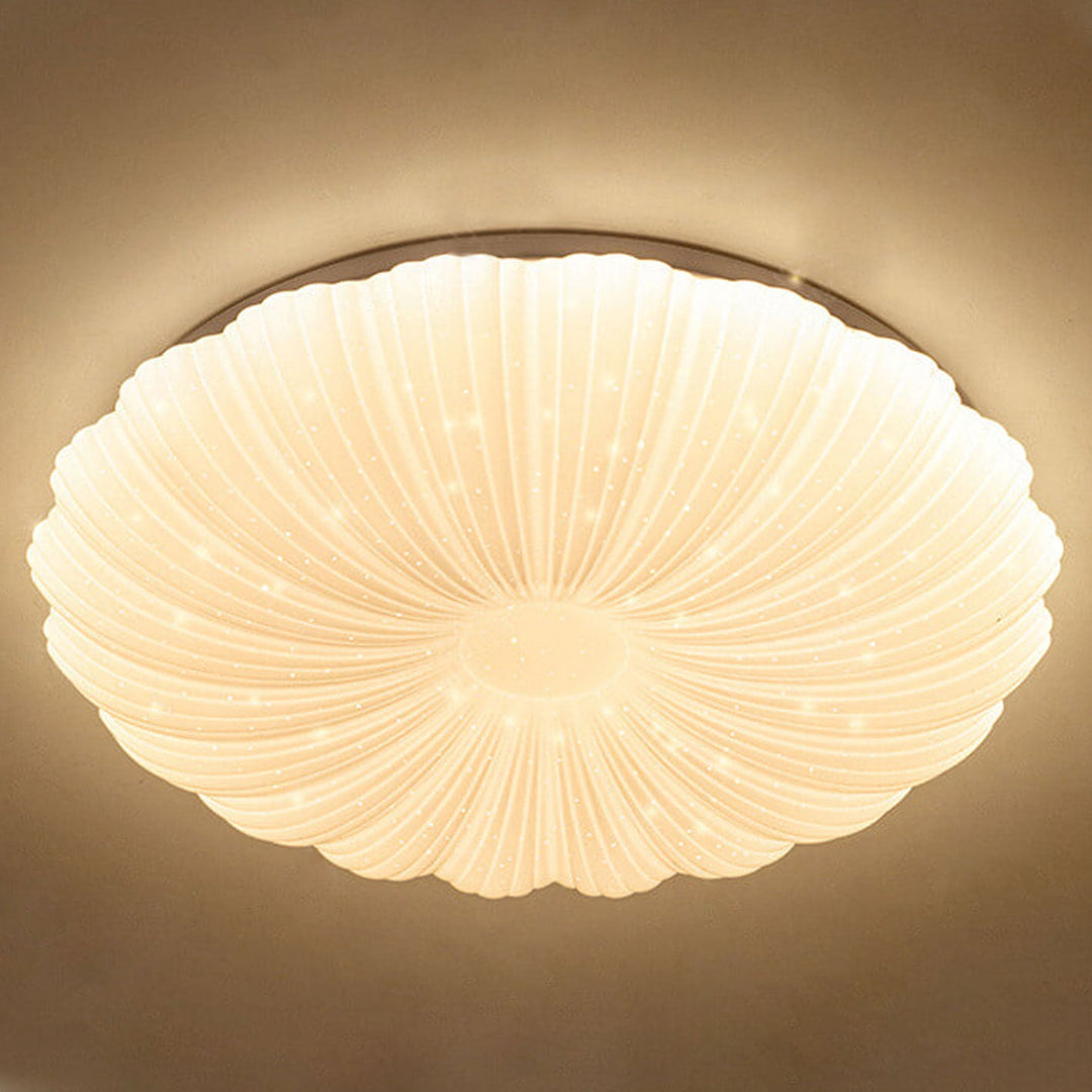 Modern Minimalist Shell Acrylic Round LED Flush Mount Ceiling Light
