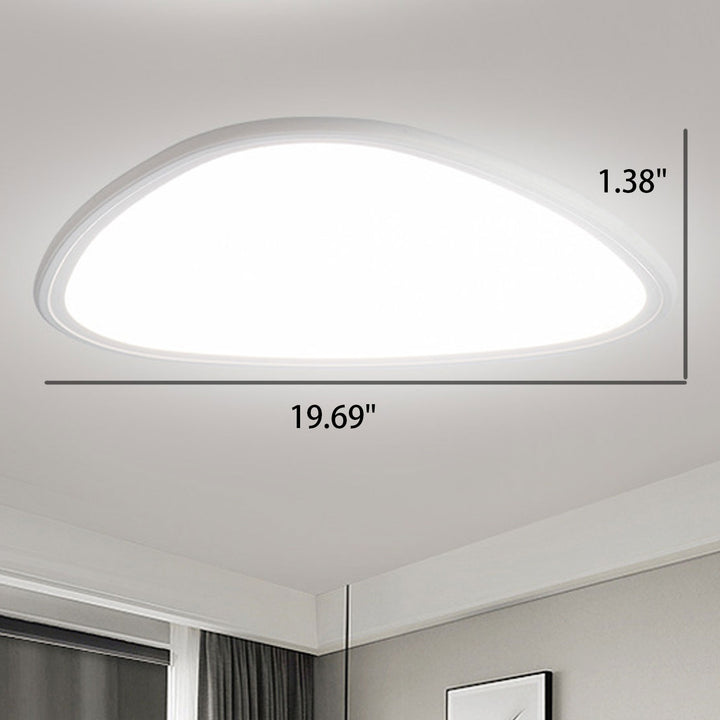 Moderne minimalistische Aluminium Acryl Runde Dreieck LED Unterputz Deckenleuchte 