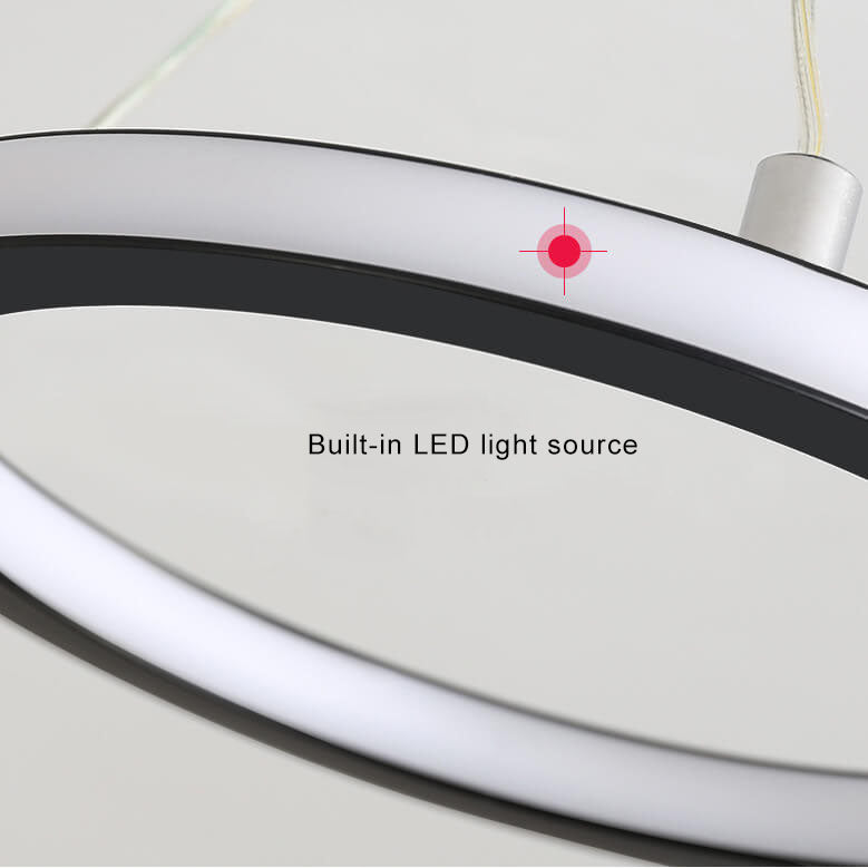 Modern Simple Circle LED 1-Light Pendant Light