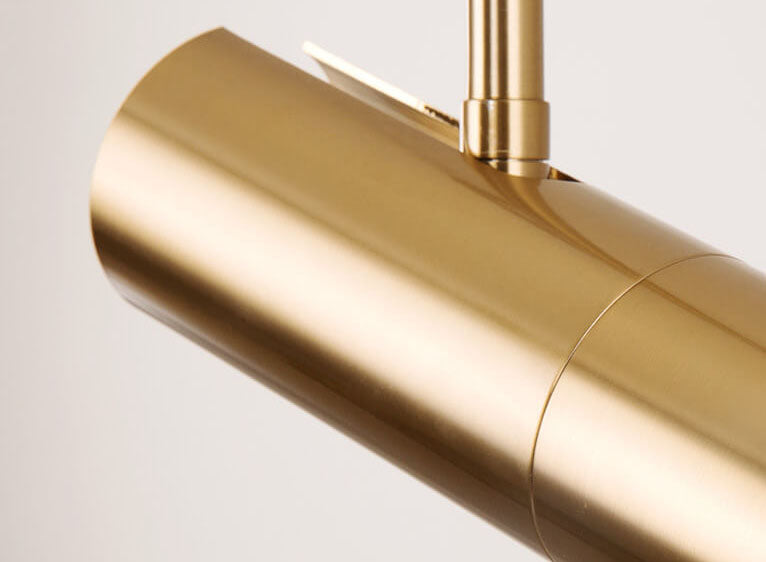 Moderne minimalistische goldene 1-flammige LED-Spot-Pendelleuchte 