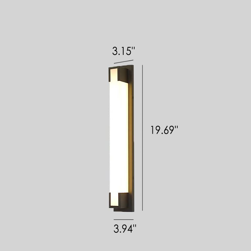 Simple Long Strip LED Outdoor Waterproof Wall Sconce Lamp