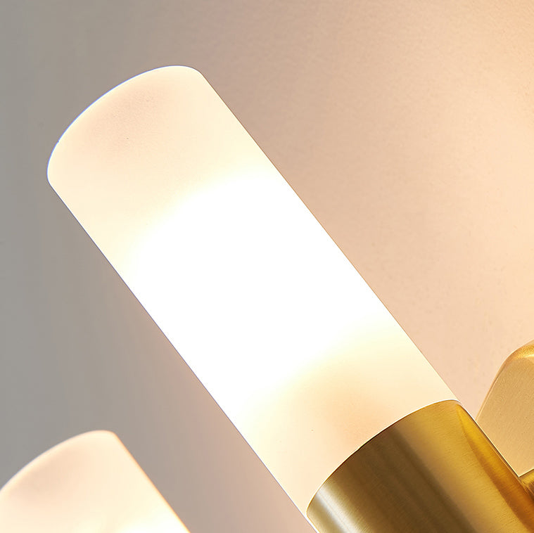 Modern Luxury Column Acrylic Brass 1/2/4 Light LED Wall Sconce Lamp