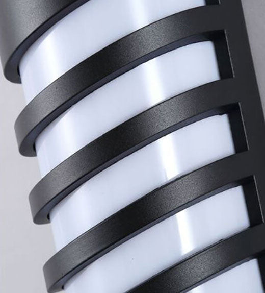 Lámpara Aplique de Pared LED Impermeable para Exteriores de Cilindro Moderno 