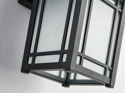 Simple Square Lantern Outdoor Waterproof 1-Light Wall Sconce Lamp