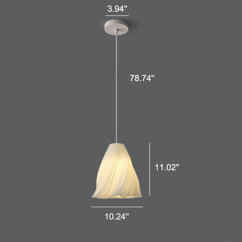 Pantalla impresa en 3D de geometría nórdica, luz colgante de 1 luz 