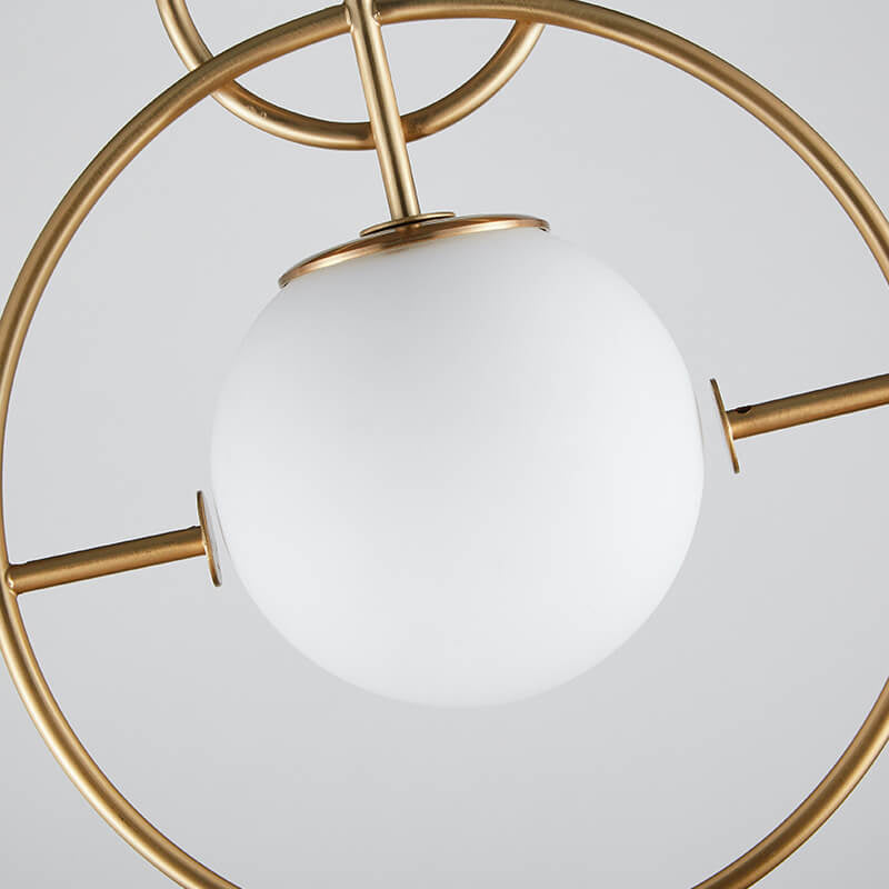 ضوء قلادة LED بلمبة زجاجية واحدة من Nordic Creative Circle Ball 