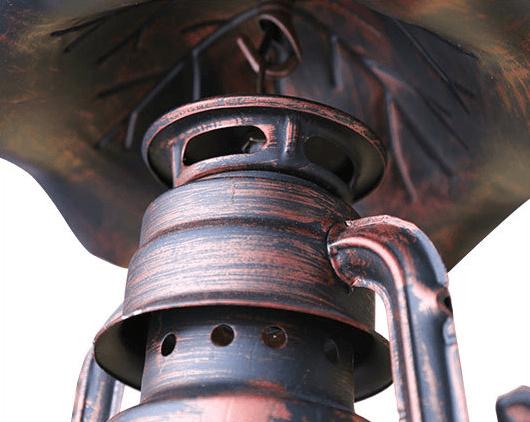 Lámpara de queroseno de estilo vintage antigua Lámpara de aplique de pared de 1 luz de hierro 