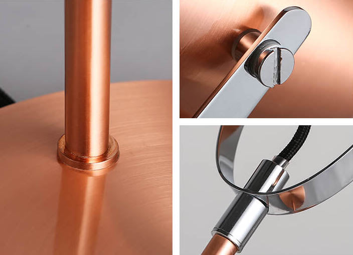 Modern Rose Gold Adjustable 1-Light LED Desk Lamp