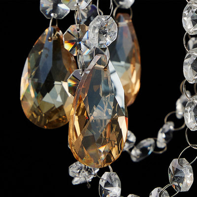 Moderne Luxus Kristall Hängedome 1-Licht Pendelleuchte 