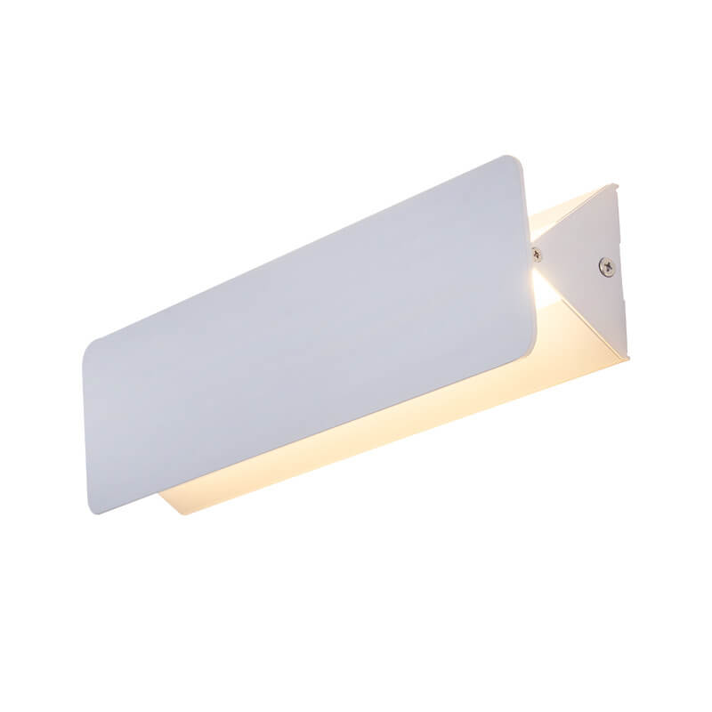 Simple Rectangular Aluminum 1-Light LED Wall Sconce Lamp