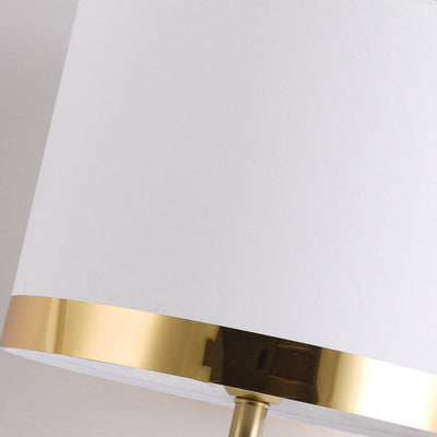 Nordic Fabric Gold Linear Base 1-Light Tischlampe 