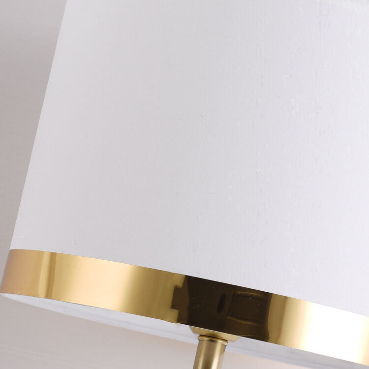 Nordic Fabric Gold Linear Base 1-Light Tischlampe 