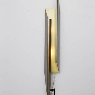 Modern Minimalist Golden Geometric 1-Light Wall Sconce Lamp