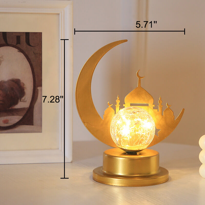 Muslimische Eid Mond Schloss LED Nachtlicht Dekorative Tischlampe 