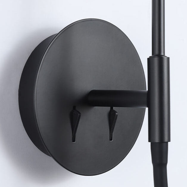 Modern Round Glass Ball Silicone Hose 1-Light Wall Sconce Lamp