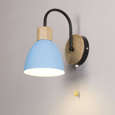 Nordic Macaron 1-Light Zipper Switch Wall Light