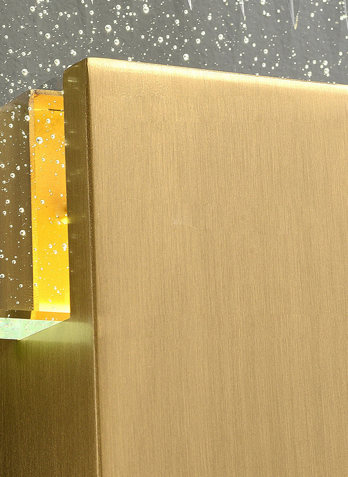 Moderne Bubble Crystal Square Luxus LED Wandleuchte 