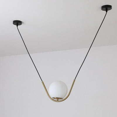 Postmodern Hanging Glass Ball 1-Light Pendant Light