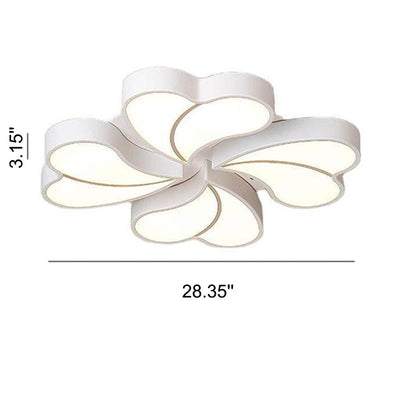 Modern Creative Clover Acrylic LED Flush Mount Ceiling Light