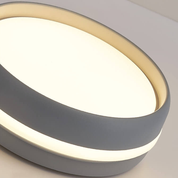 Kreative runde Macaron-Eisen-LED-Unterputz-Deckenleuchte 