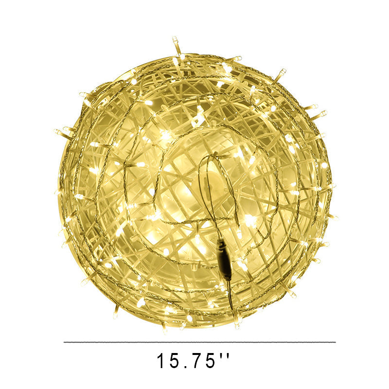 Boule enchevêtrée LED extérieure étanche décorative pour jardin 
