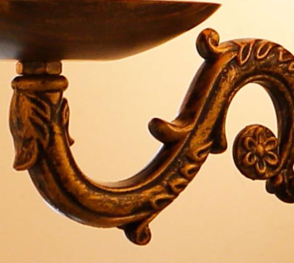 Applique murale à 1 lumière tissée en bambou vintage Candle 