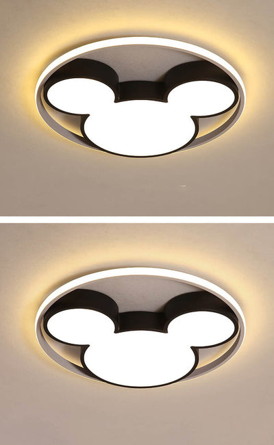 Cartoon Mouse LED Flush Mount Ceiling Light