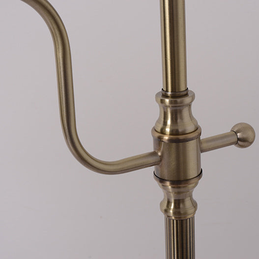 Lámpara de Mesa LED de Brazo Largo de Hierro Dorado Retro Industrial de 1 Luz 