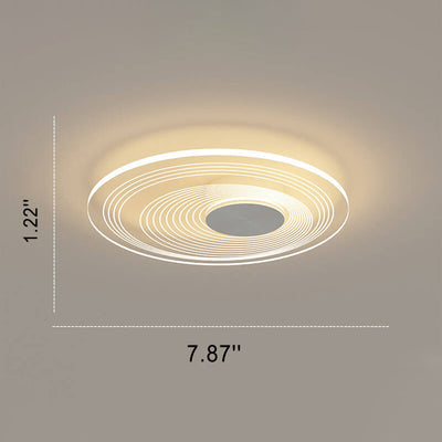 Minimalistische runde quadratische LED-Deckenleuchte aus Acryl 