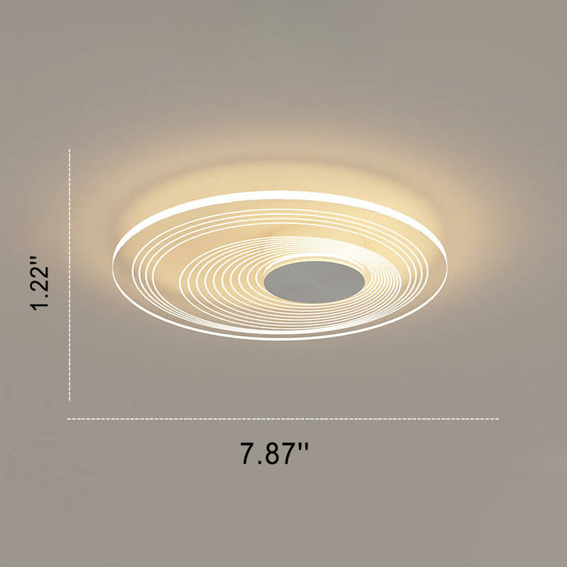 Minimalistische runde quadratische LED-Deckenleuchte aus Acryl 