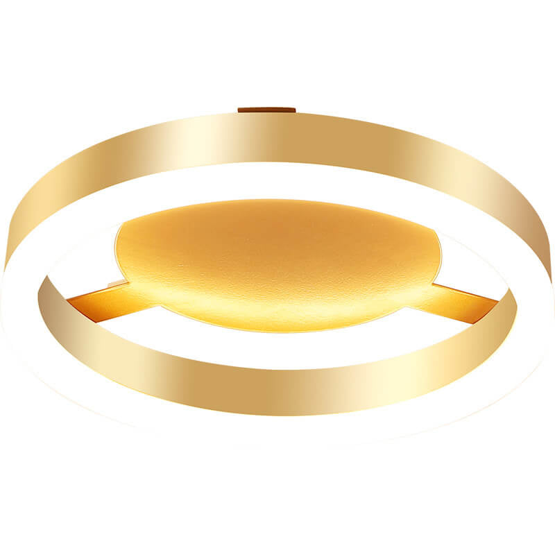 Plafonnier LED moderne carré et rond semi-encastré 