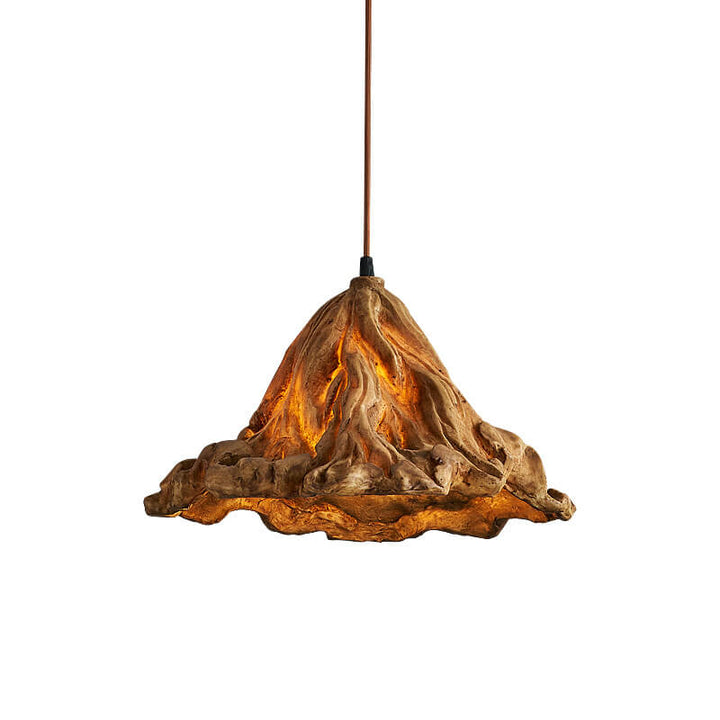 Vintage Lotusblatt Harz 1-Flammige Pendelleuchte 